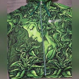 New Rare Limited-Vendor Edition Emerald Harvest Green Zip Hoodie Sz XXL Unisex